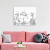 Paardenrennen Jockey Riding Canvas Print (Insitu (Woonkamer))