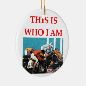 paardenrennen keramisch ornament (Rechts)
