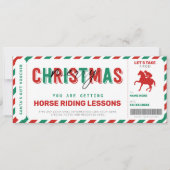 Paardenrennen kerstcadeautje Ticket Voucher (Voorkant)