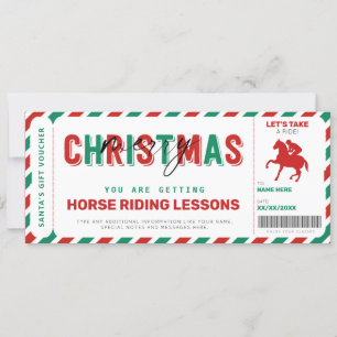 Paardenrennen kerstcadeautje Ticket Voucher