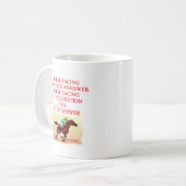 paardenrennen koffiemok (Voorkant links)