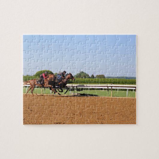 Paardenrennen Legpuzzel (Horizontaal)