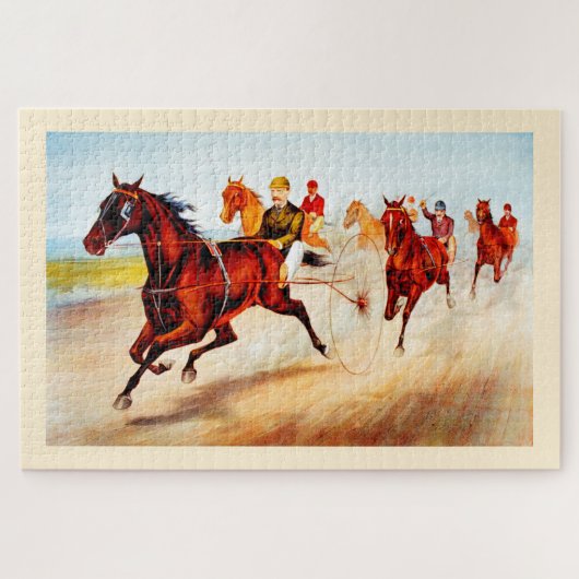 Paardenrennen Legpuzzel (Horizontaal)