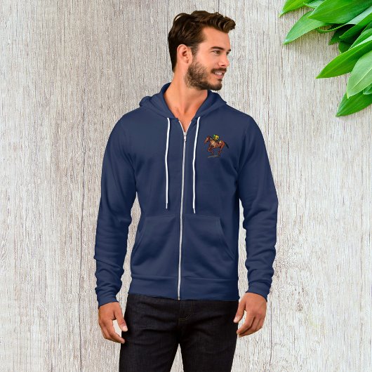 Paardenrennen Mannen jas Hoodie