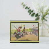 Paardenrennen op Thread Spools Briefkaart (Staand voorkant)