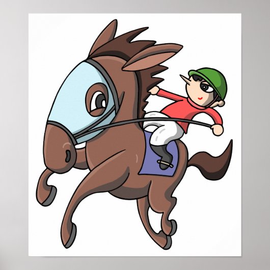 Paardenrennen. Poster (Voorkant)