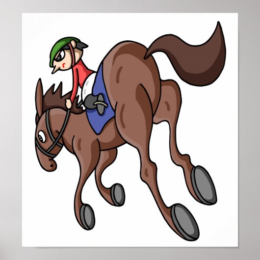 Paardenrennen. Poster (Voorkant)