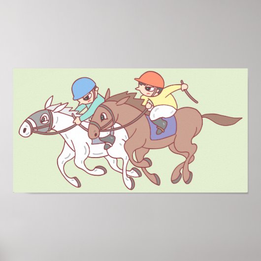 Paardenrennen. Poster (Voorkant)