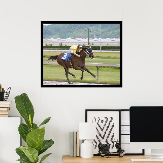 Paardenrennen Poster (Thuiskantoor)