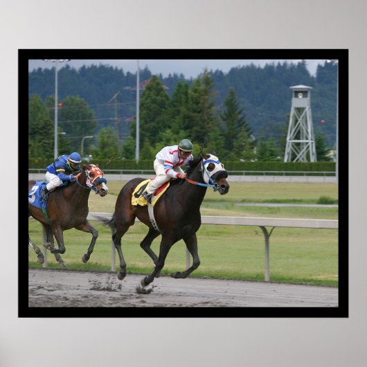 Paardenrennen Poster (Voorkant)