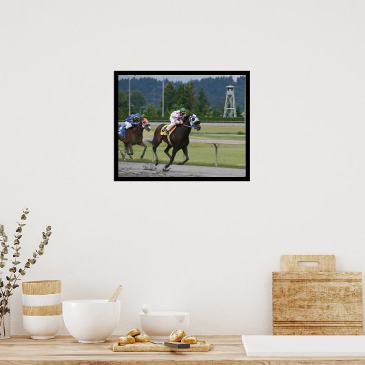 Paardenrennen Poster (Keuken)