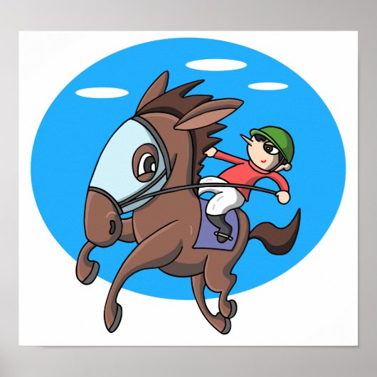 Paardenrennen. Poster (Voorkant)
