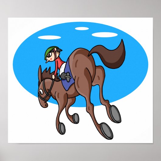 Paardenrennen. Poster (Voorkant)