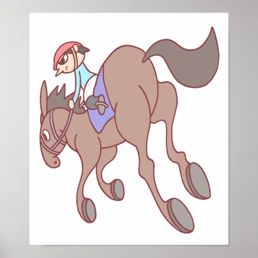 Paardenrennen. Poster (Voorkant)