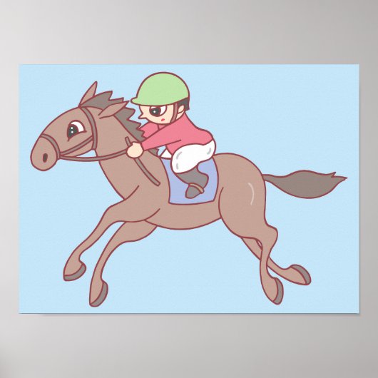 Paardenrennen. Poster (Voorkant)