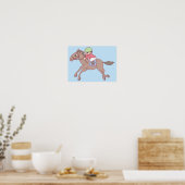 Paardenrennen. Poster (Keuken)