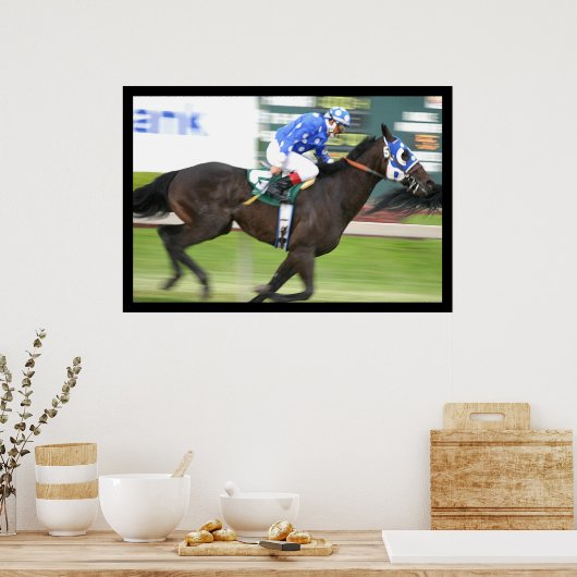 Paardenrennen Poster (Keuken)