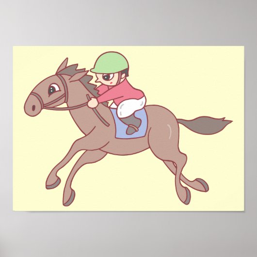 Paardenrennen. Poster (Voorkant)