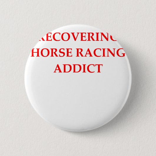 paardenrennen ronde button 5,7 cm (Voorkant)