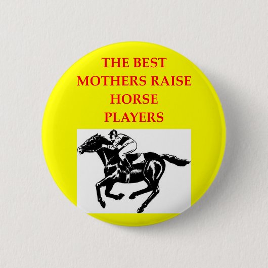 paardenrennen ronde button 5,7 cm (Voorkant)