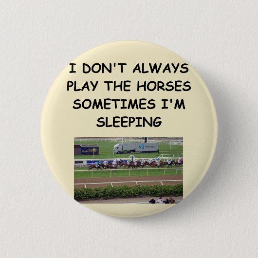 paardenrennen ronde button 5,7 cm (Voorkant)