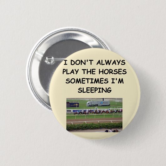 paardenrennen ronde button 5,7 cm (Voorkant /achterkant)