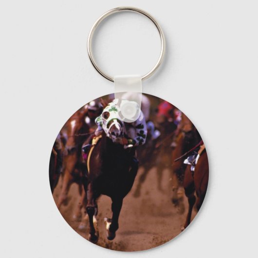 Paardenrennen Sleutelhanger (Voorkant)