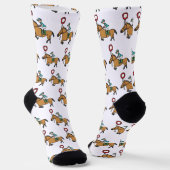 Paardenrennen Sokken (Gebogen)