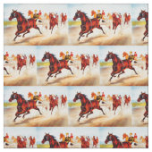 Paardenrennen Stof (Swatch)