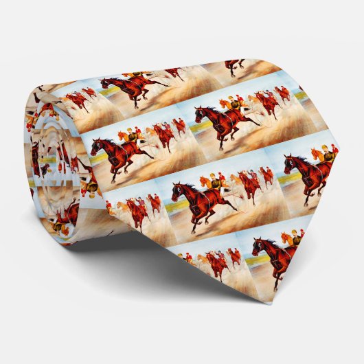 Paardenrennen Stropdas (Opgerold)