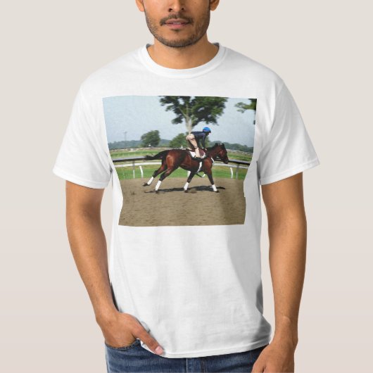 Paardenrennen T-shirt (Voorkant)
