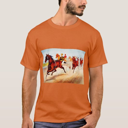 Paardenrennen T-shirt (Voorkant)