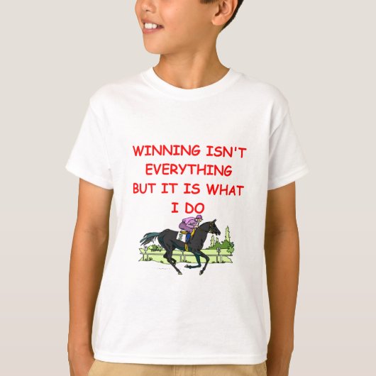 paardenrennen t-shirt (Voorkant)