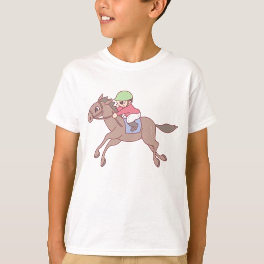 Paardenrennen. T-shirt (Voorkant)