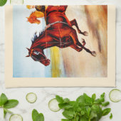 Paardenrennen Theedoek (Gevouwen)