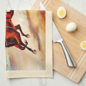 Paardenrennen Theedoek (Quarter Fold)