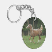 Paardenrennen van Appaloosa Sleutelhanger (Voorkant Links)