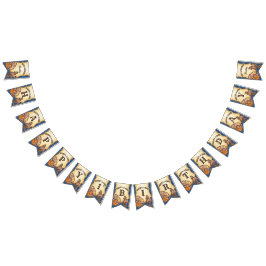 Paardenrennen van cowboy rodeo vlaggetjes