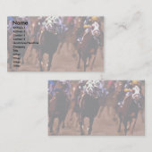 Paardenrennen Visitekaartje (Voorkant / Achterkant)