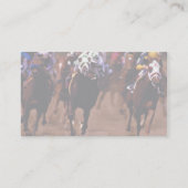 Paardenrennen Visitekaartje (Achterkant)