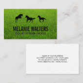 paardenrennen visitekaartje (Voorkant / Achterkant)