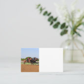 Paardenrennen Visitekaartje (Staand voorkant)