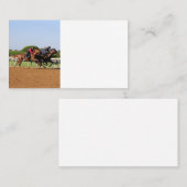 Paardenrennen Visitekaartje (Voorkant / Achterkant)