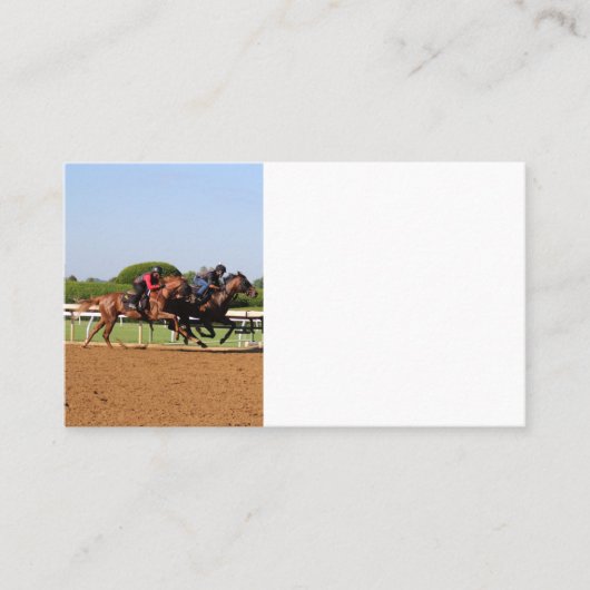 Paardenrennen Visitekaartje (Voorkant)