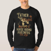 Paardenrennen voor vaders en dochtermaatschappijen t-shirt (Voorkant)