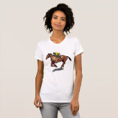 Paardenrennen Vrouwen T-shirt (Voorkant volledig)