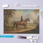 Paardenrenner 1 Decoupage Papier (Craft)