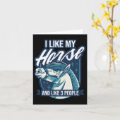 Paardenrenner - Ik hou van mijn paard &amp; 3 pers Kaart (Gele Bloem)
