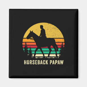 Paardenrenner Papaw Paardrijden Paard Terug Gran Magneet