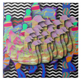 Paardenrenners en Wildlife Duck Menagerie Tegeltje